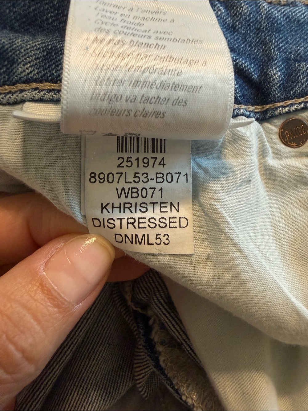 PAIGE SASHA Medium Blue High-Rise Wide Leg Jeans - Picture 11 of 15